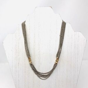 VAHAN 14K & sterling necklace, 35.9g